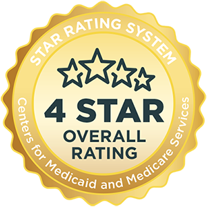 4 Star Overall Rating from Medicare CMS